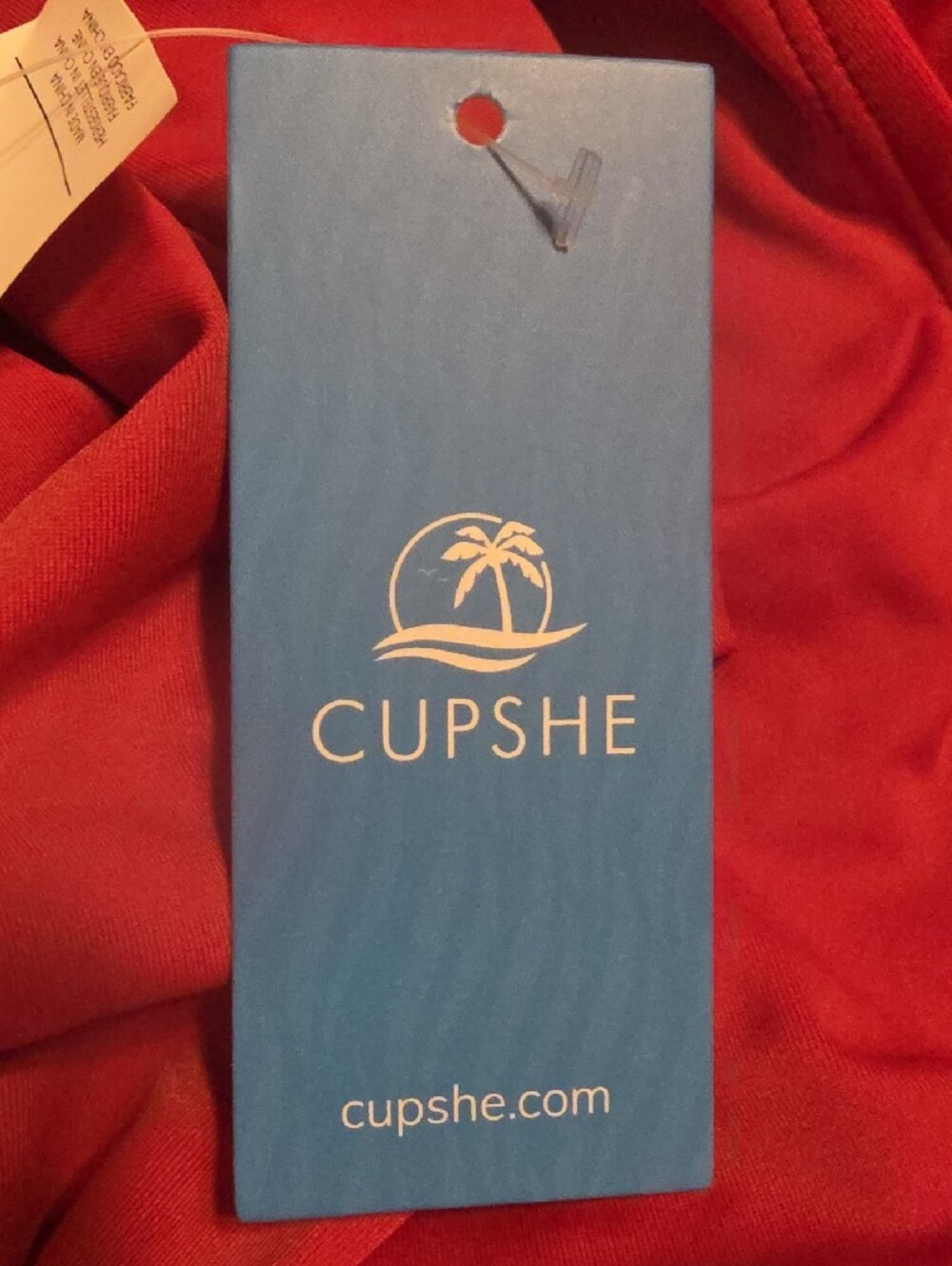 Cupshe Shirred Halter Tummy Control One Piece Swimsuit - Picture 4 of 4